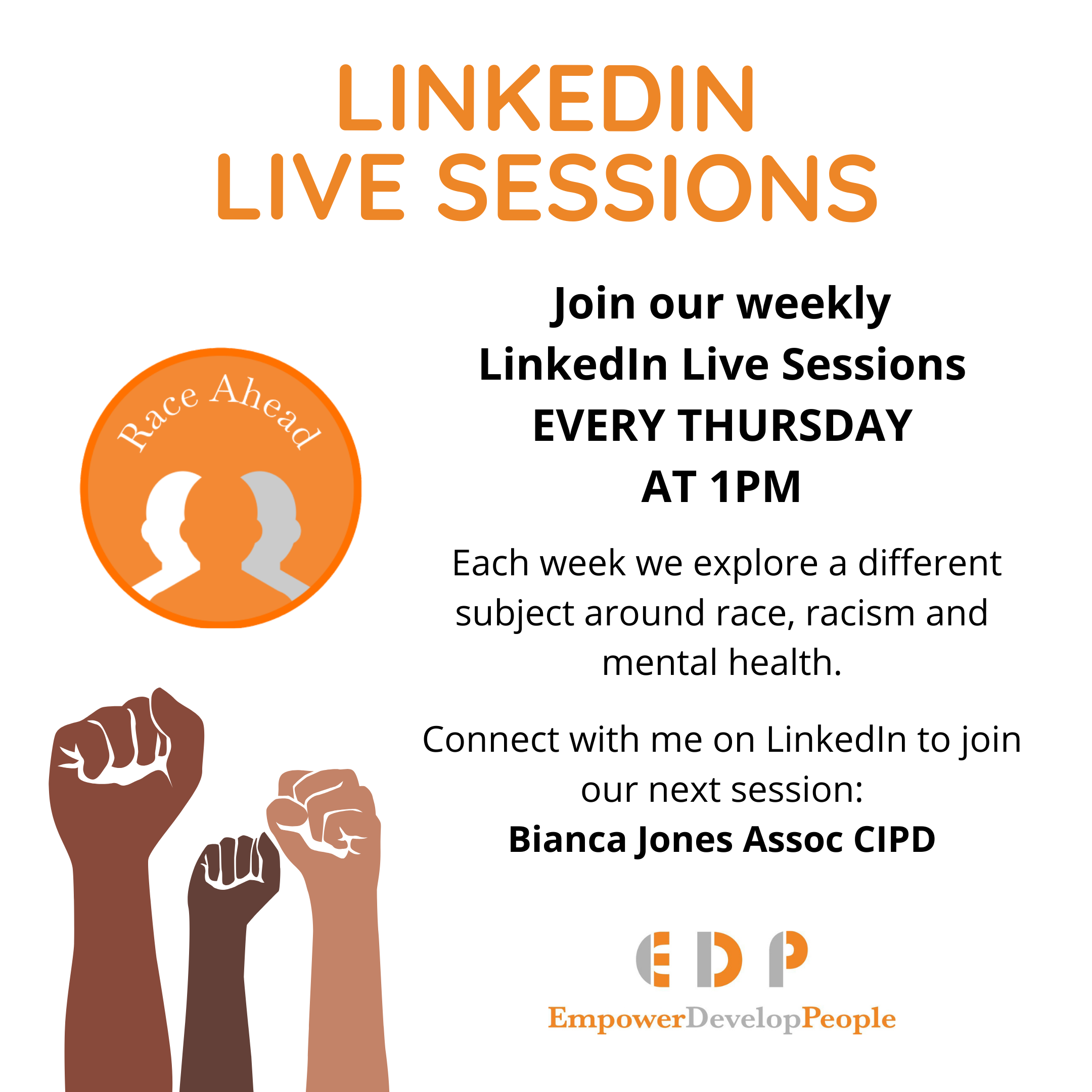 LinkedIn Live Sessions - Every Thursday | Mental Health First Aid