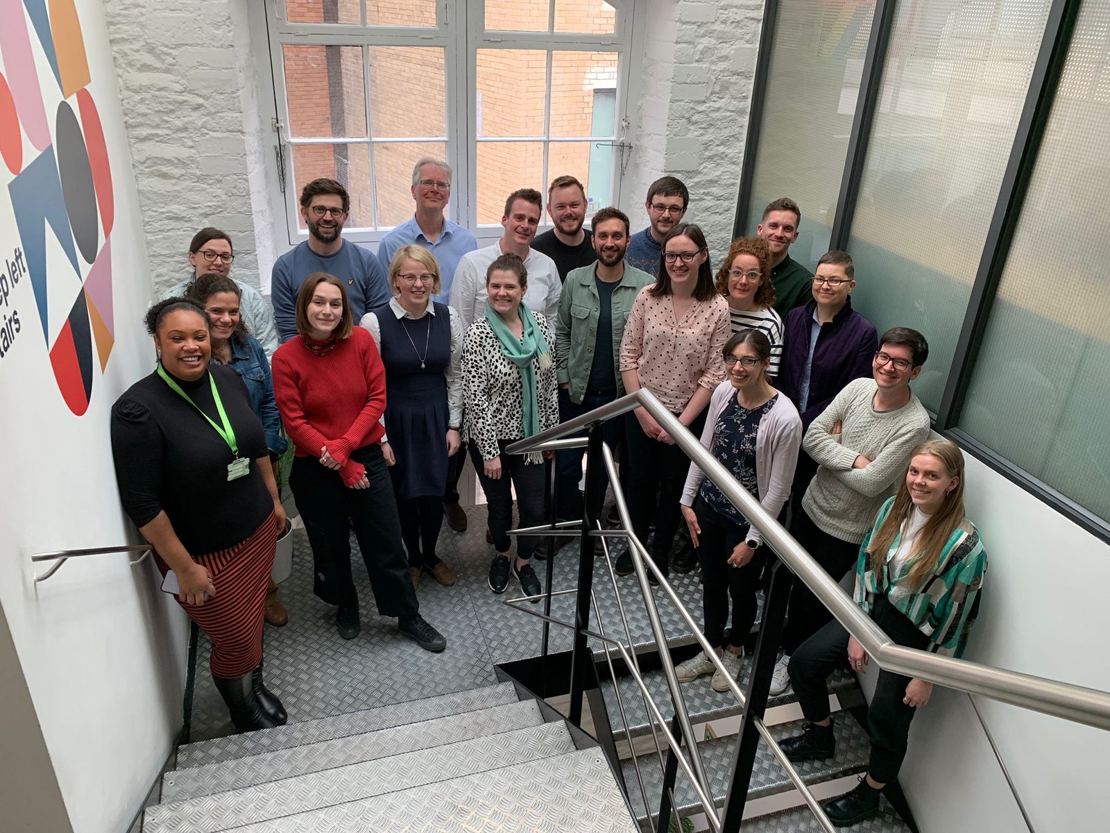 Ensera Design Group celebrating completing their Mental Health Awareness training with EDP.