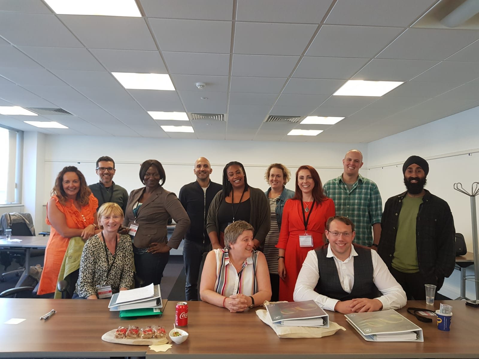 Bianca with her Mental Health First Aid England Instructor Training cohort, at the start of her MHFA journey.